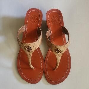 Tory Burch Tan and Brown Sandals
